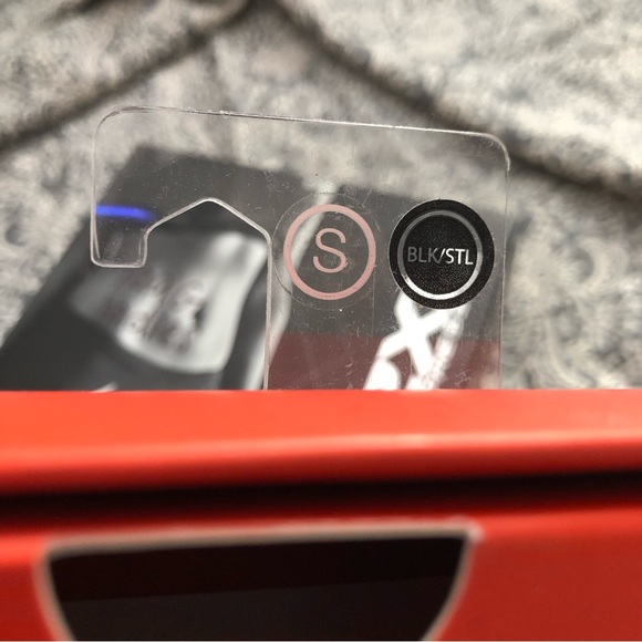 New ZXU compression tights leggings black stripe SMALL - Picture 2 of 9